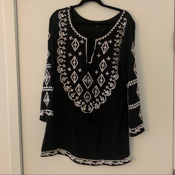 Lulus black and white embroidered dress - Picture 7 of 7